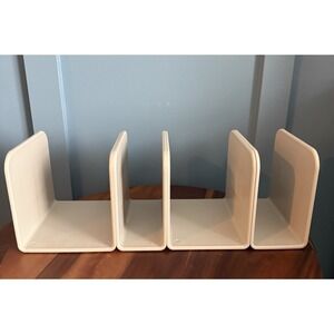 Set 4 Caraway Magnetic Pot Pan Lid Holder Organizer Storage Dividers Beige
